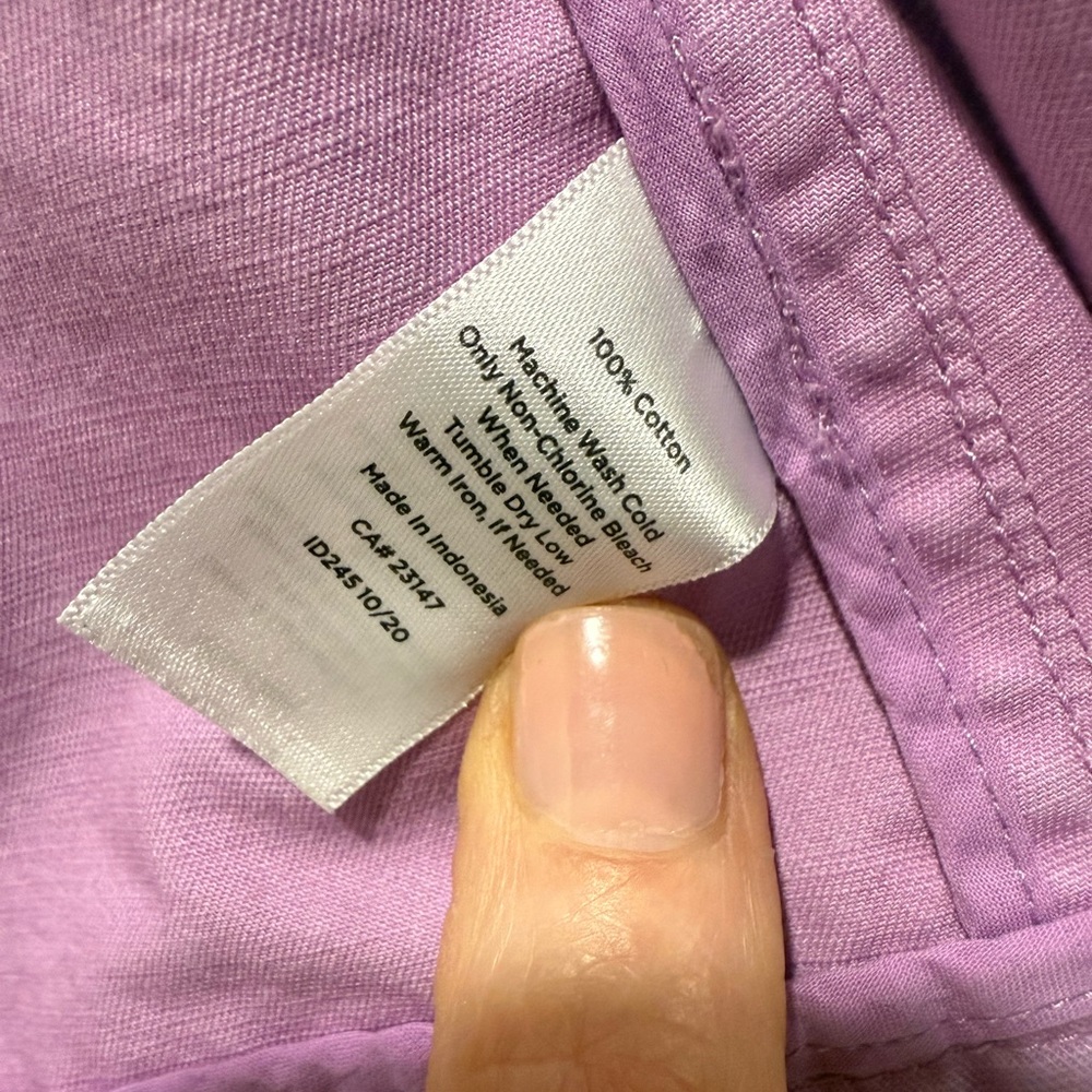 Women's Talbots Purple Utility Military Style Jacket - Picture 8 of 10